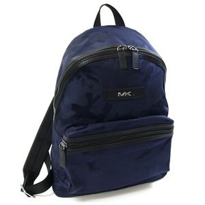 Michael Kors Backpack 37S0LKNB2U Navy Black Nylon Leather Camouflage Men's MI...